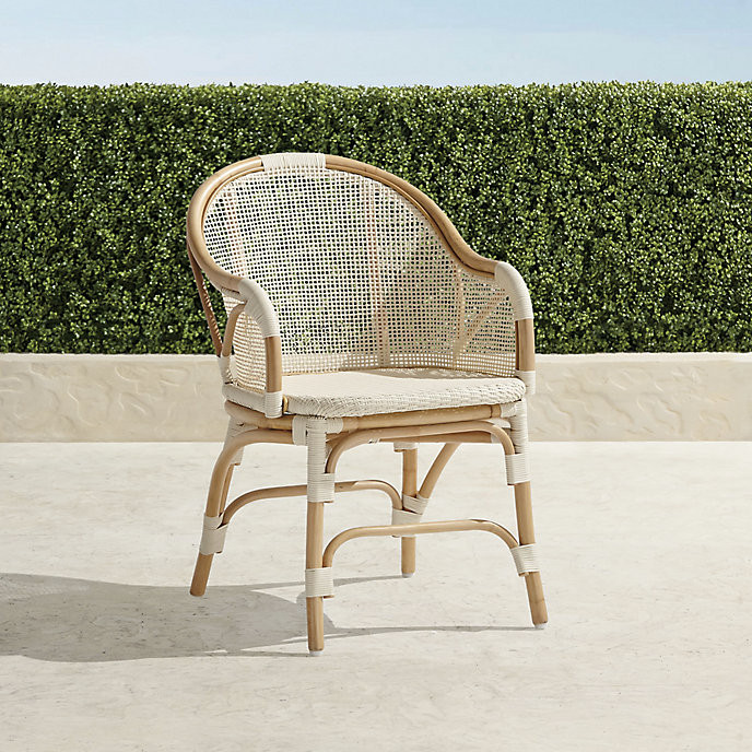 Leilani Rattan Bistro Chairs, Set of Two | Frontgate