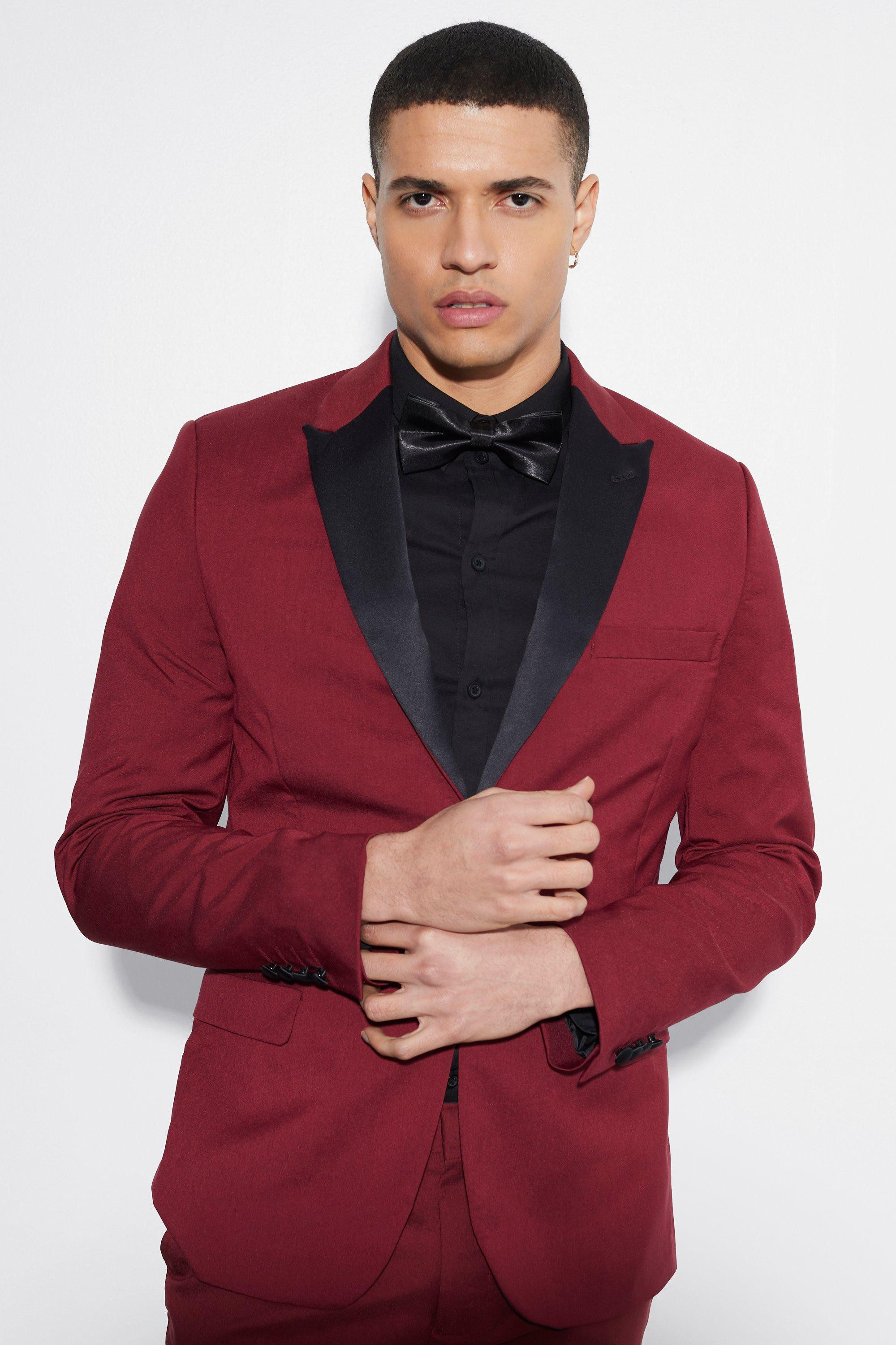 Skinny Tuxedo Single Breasted Suit Jacket | boohooMAN (US & CA)