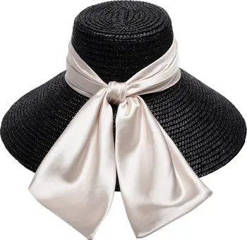 Mirabel Bow Straw Sun Hat | Nordstrom