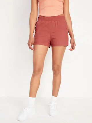 High-Waisted StretchTech Shorts for Women -- 3.5-inch inseam | Old Navy (US)