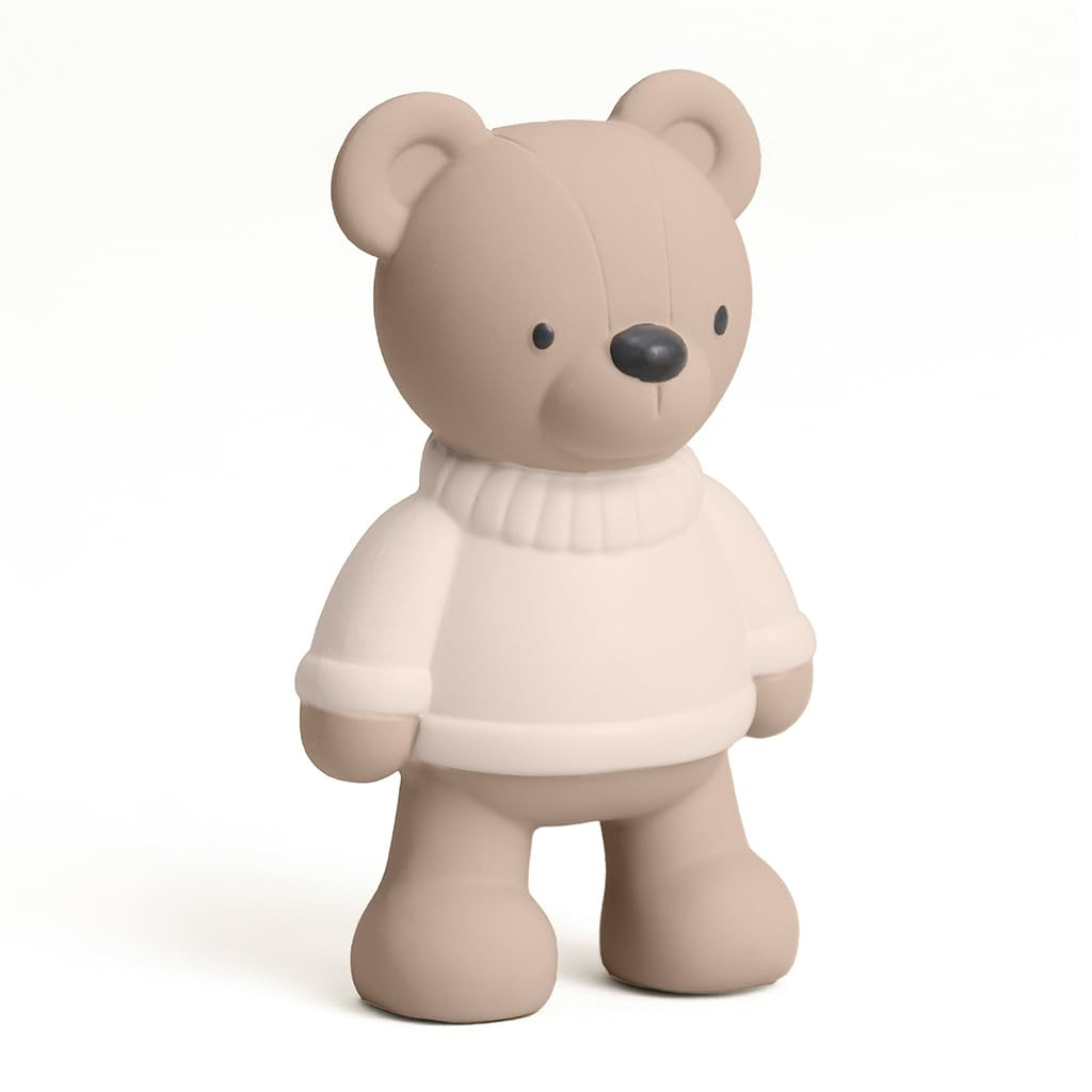 Itzy Ritzy Natural Rubber Teether, BPA-Free Soft Baby Teething Toy (Bear) | Amazon (US)