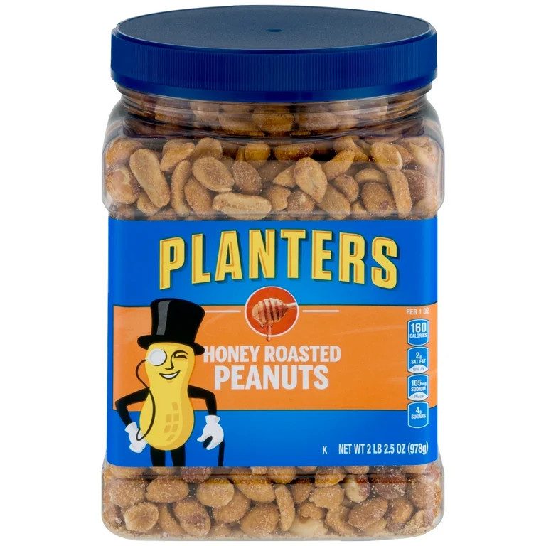 Planters Honey Roasted Peanuts, 2.16 lb Container | Walmart (US)