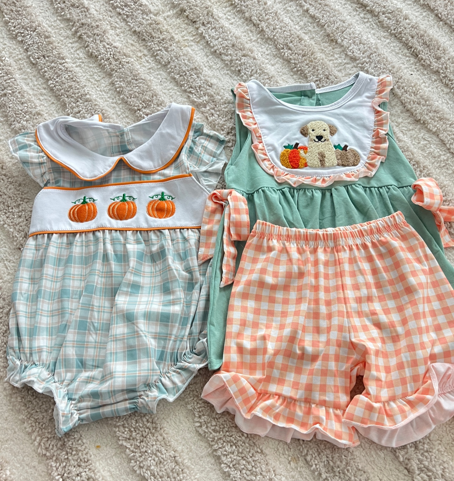 Fall bubbles & dress sets / $14!