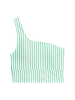 Matching One-Shoulder Printed Longline Bikini Swim Top for Women | Old Navy (US)