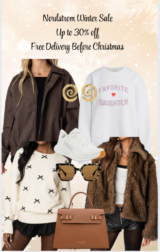 Nordstrom’s Winter Sale is officially live with up to 30% off seasonal favorites. It is a great time to update your cold-weather wardrobe or pick up last-minute gifts. Nordstrom is also offering free delivery in time for Christmas when you place your order by 12/18, making it easy to finish your holiday shopping without stress.

#Nordstrom #WinterSale #HolidayStyle #GiftGuide #LastMinuteGifts #SaleAlert 

 #LTKGiftGuide #LTKHoliday #LTKSaleAlert