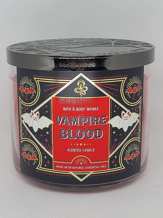 Bath & Body Works, White Barn 3-Wick Candle w/Essential Oils - 14.5 oz - 2021 Halloween! (Vampire... | Amazon (US)