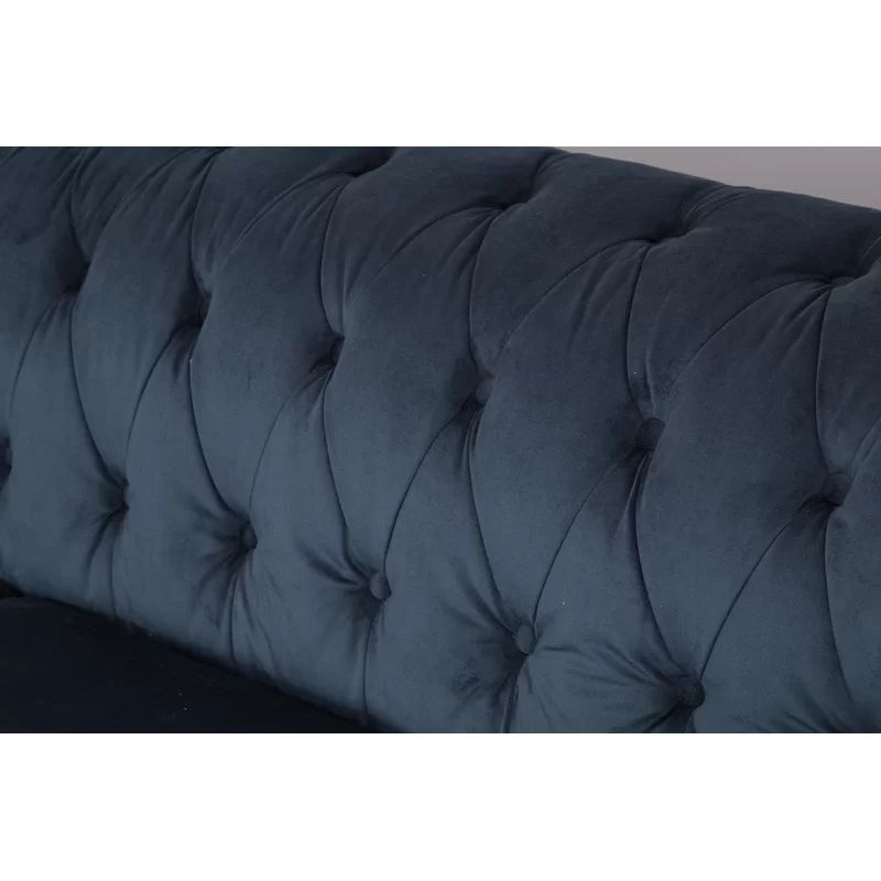 Eufaula 87.5" Rolled Arm Chesterfield Sofa | Wayfair North America