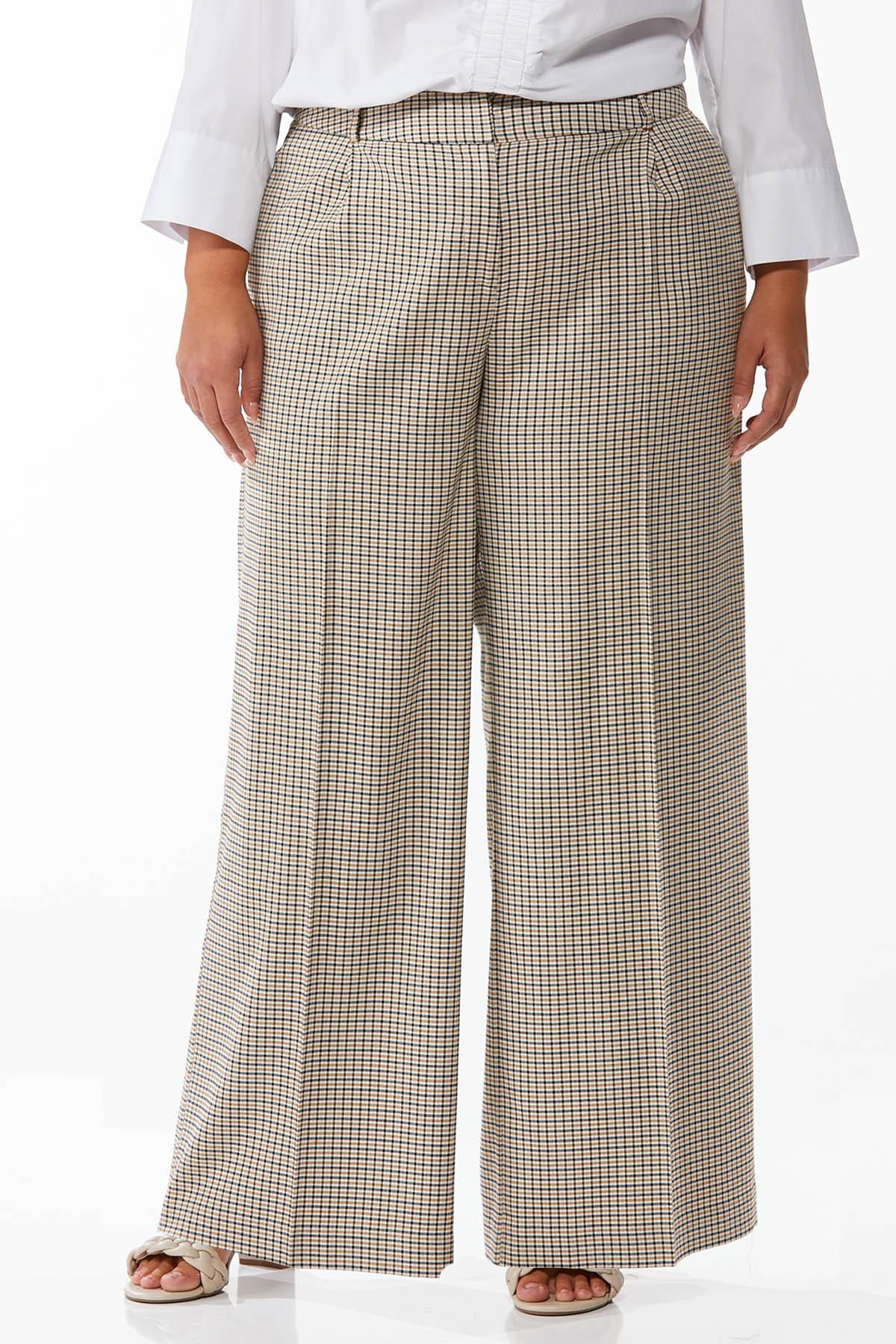 Plus Size Plaid Trouser Pants | Cato Fashions
