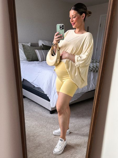 Pastel yellow is my color this summer ✨💫🧈☀️💛🌻 

Wearing a medium in the top and large in the two piece set. 🫶🏼

bump friendly, spring looks, spring fashion , outfit inspo, bump fashion, maternity fashion, pregnancy, mom outfit, mom style , everyday outfit, maternity style, maternity outfit, pregnant outfit , bump fit 

#LTKActive #LTKstyletip #LTKU