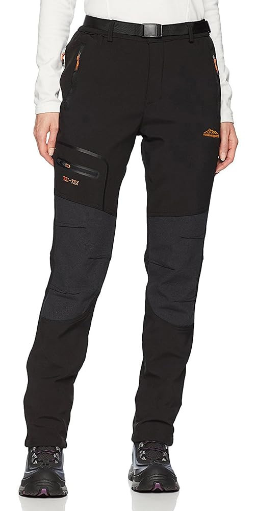 BenBoy Women's Outdoor Waterproof Windproof Fleece Slim Cargo Snow Ski Hiking Pants | Amazon (US)