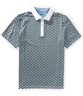 RHONE Performance Stretch Golf Sport Printed Short Sleeve Polo Shirt | Dillard's | Dillard's