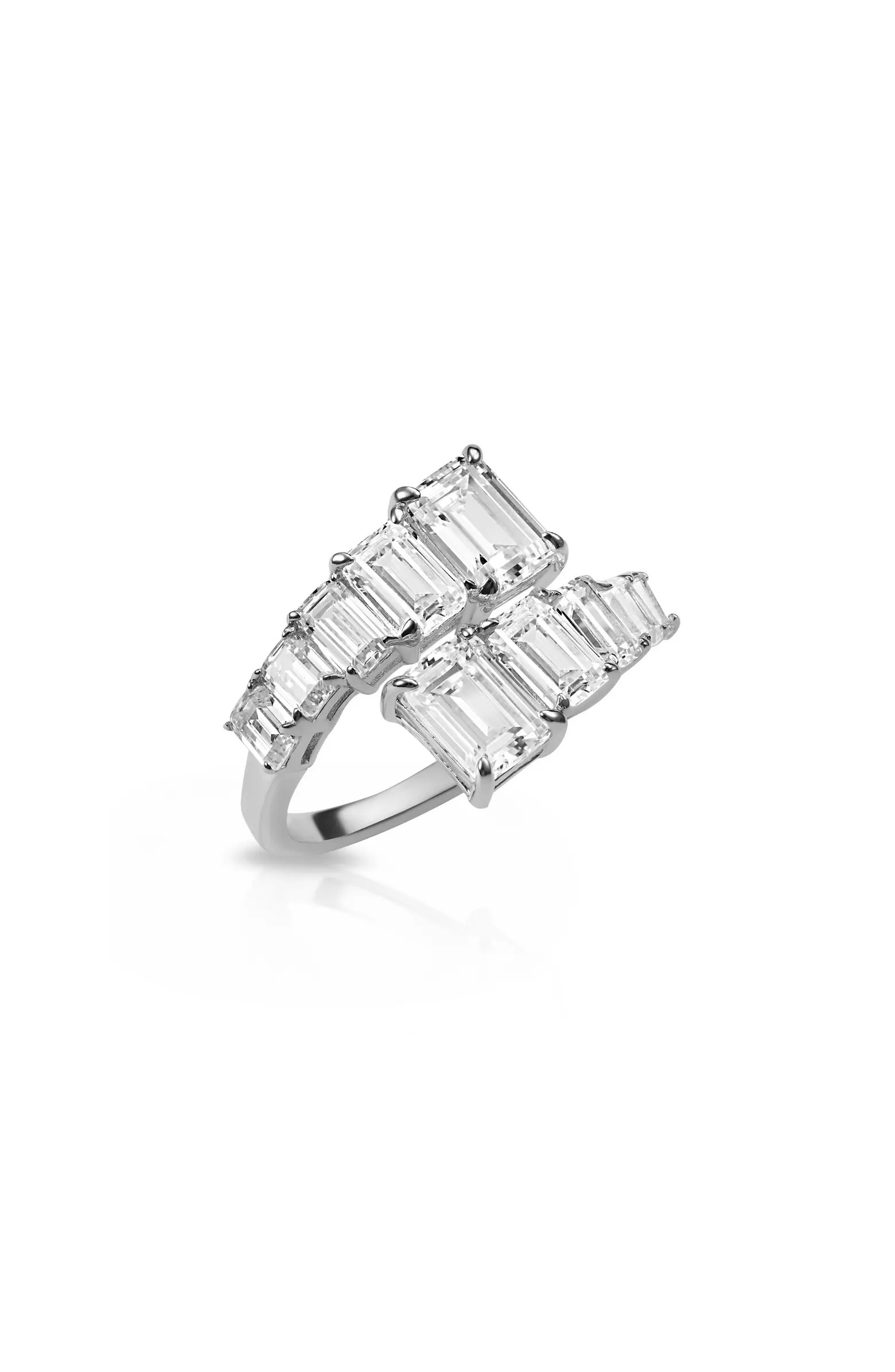 emerald cut cz diamond statement ring | Nordstrom