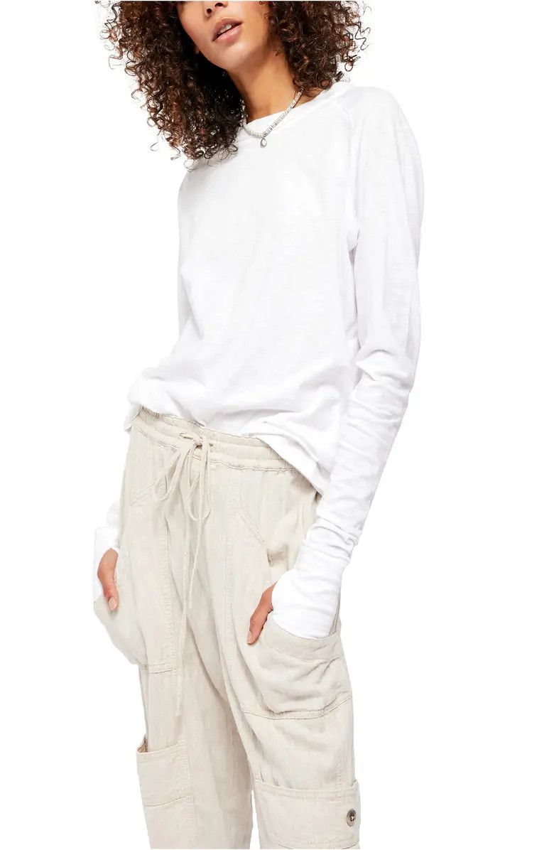 Free People We the Free Arden Extra Long Cotton Top | Nordstrom | Nordstrom