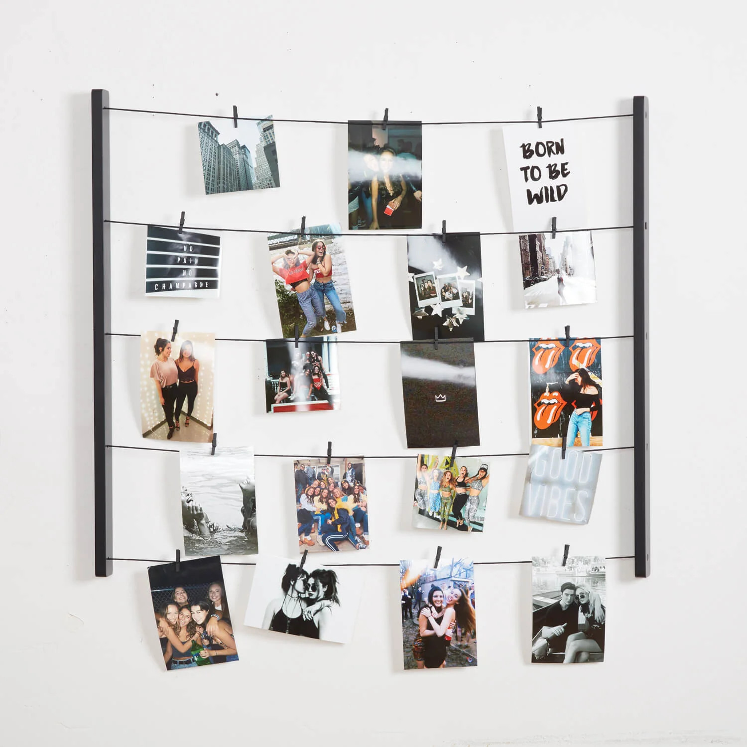 Dormify Hangit Photo Display | Dorm Essentials - Black - Dormify | Dormify
