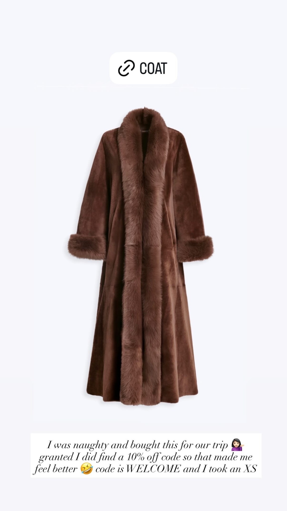 Exact coat linked in my IG stories! Fur coat, winter coat. 

#LTKSaleAlert #LTKTravel #LTKSeasonal