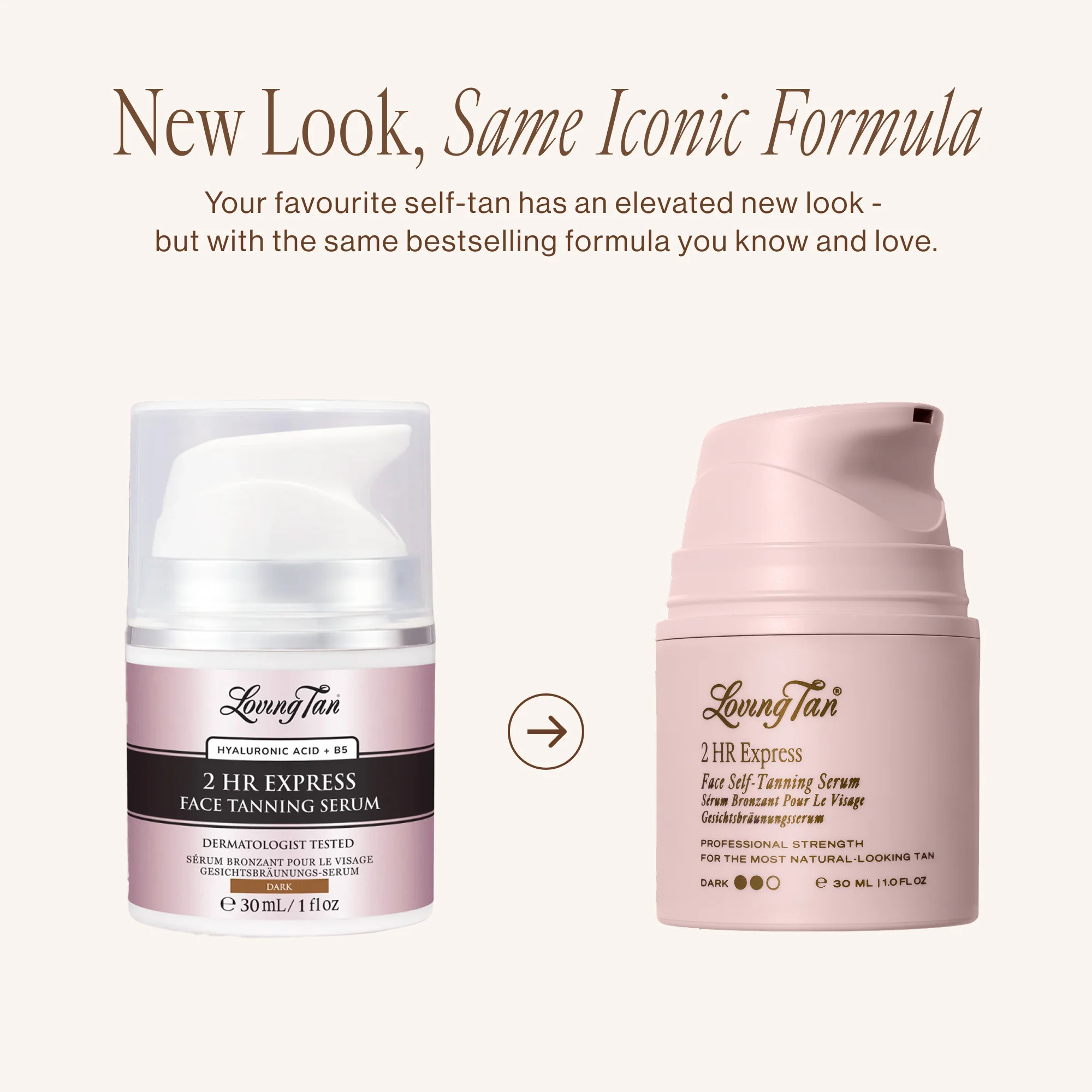 2 HR Express Face Self-Tanning Serum Dark | Loving Tan - US
