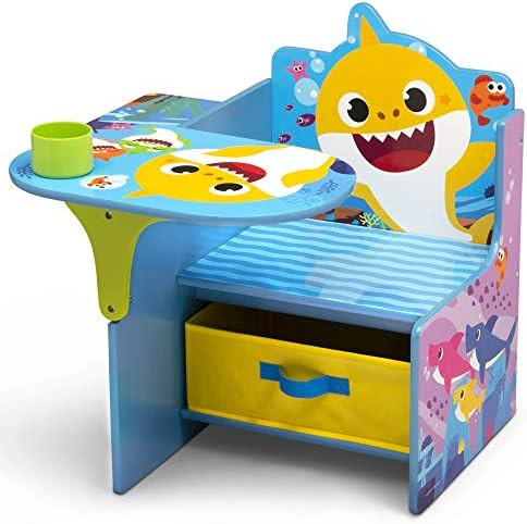 Baby Shark Chair Desk with Storage Bin - Ideal for Arts & Crafts, Snack Time, Homeschooling, Home... | Amazon (US)