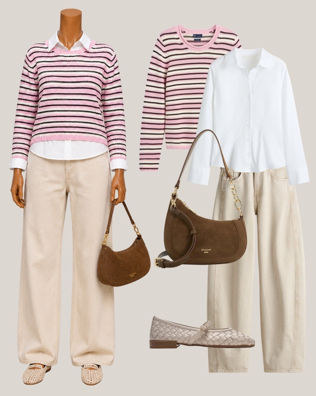 soft colors, easy fit, good day ahead

Tags: pink striped sweater outfit, wide leg pants outfit, casual outfit idea, simple outfit inspo, everyday outfit, fall outfit inspo, layered outfit idea, shoulder bag outfit, flats outfit idea, neutral outfit inspo

#LTKshoes #LTKstyletip #LTKbag