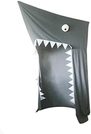 Dream House Children Room Decoration Shark Bed Canopy Hanging Play Tent for Twin Size Bed (Shark ... | Amazon (US)