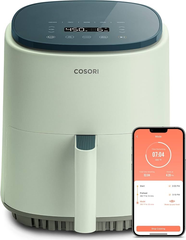 COSORI Air Fryer 4 Qt, 7 Cooking Functions Airfryer, 150+ Recipes on Free App, 97% less fat Freid... | Amazon (US)