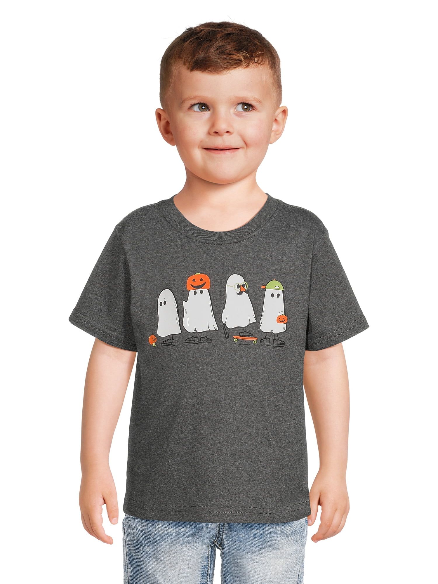 Wonder Nation Toddler Unisex Halloween T-Shirt, Sizes 12M-5T | Walmart (US)