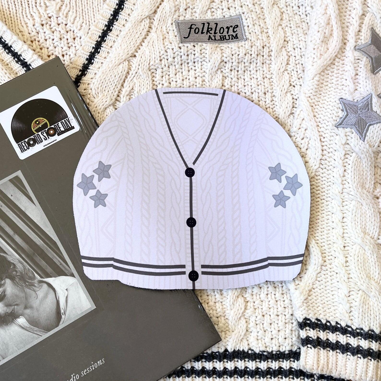 Cardigan Mouse Pad Taylor Swift Swiftie Desk Accessories Folklore Mousepad Desk Mat Eras Tour - E... | Etsy (US)