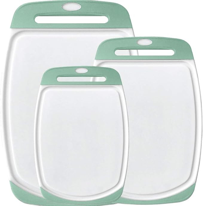 Gorilla Grip Durable Cutting Board Set of 3, Multiple Sizes, Reversible and Oversized, Easy Grip ... | Amazon (US)