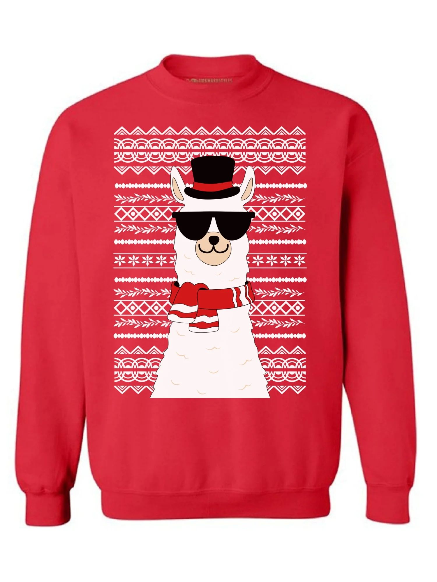 Awkward Styles Ugly Xmas Sweatshirt Christmas Llama Sweater | Walmart (US)
