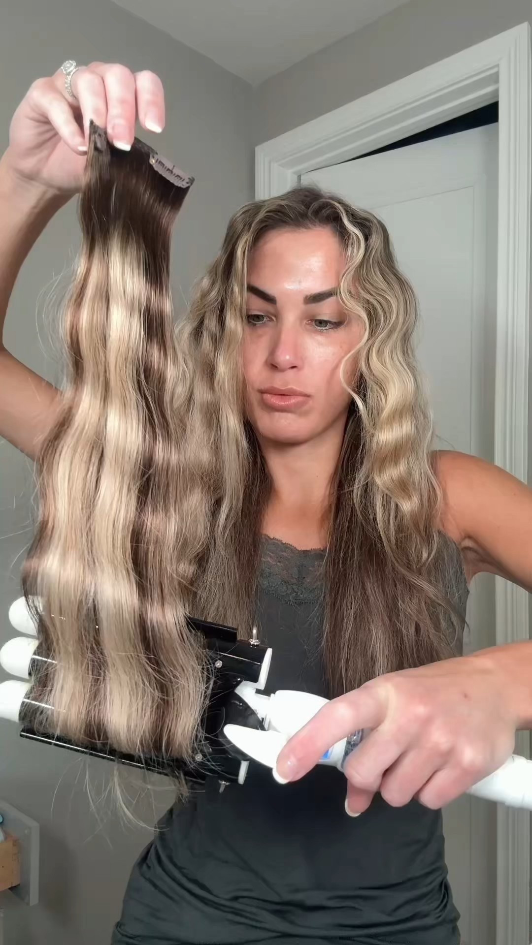 Just a little 2008 theme party 😂 

These REAL human hair clip ins are my top selling product of all time. I’m using the 24 inch set in “chocolate brown to honey blonde.” When my hair was more blonde all around I used them in the color “ombré walnut brown to ash blonde”. 

To secure them just dab with a little bit of Sexy Hair’s powder play and tease a bit. They are INCREDIBLE! 


Hair extensions, clip ins, amazon beauty , hair products for volume and length , beauty finds   

#LTKWedding #LTKFindsUnder100 #LTKBeauty