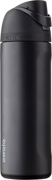 Owala FreeSip Stainless Steel Water Bottle 24 oz Very, Very Dark | Amazon (US)