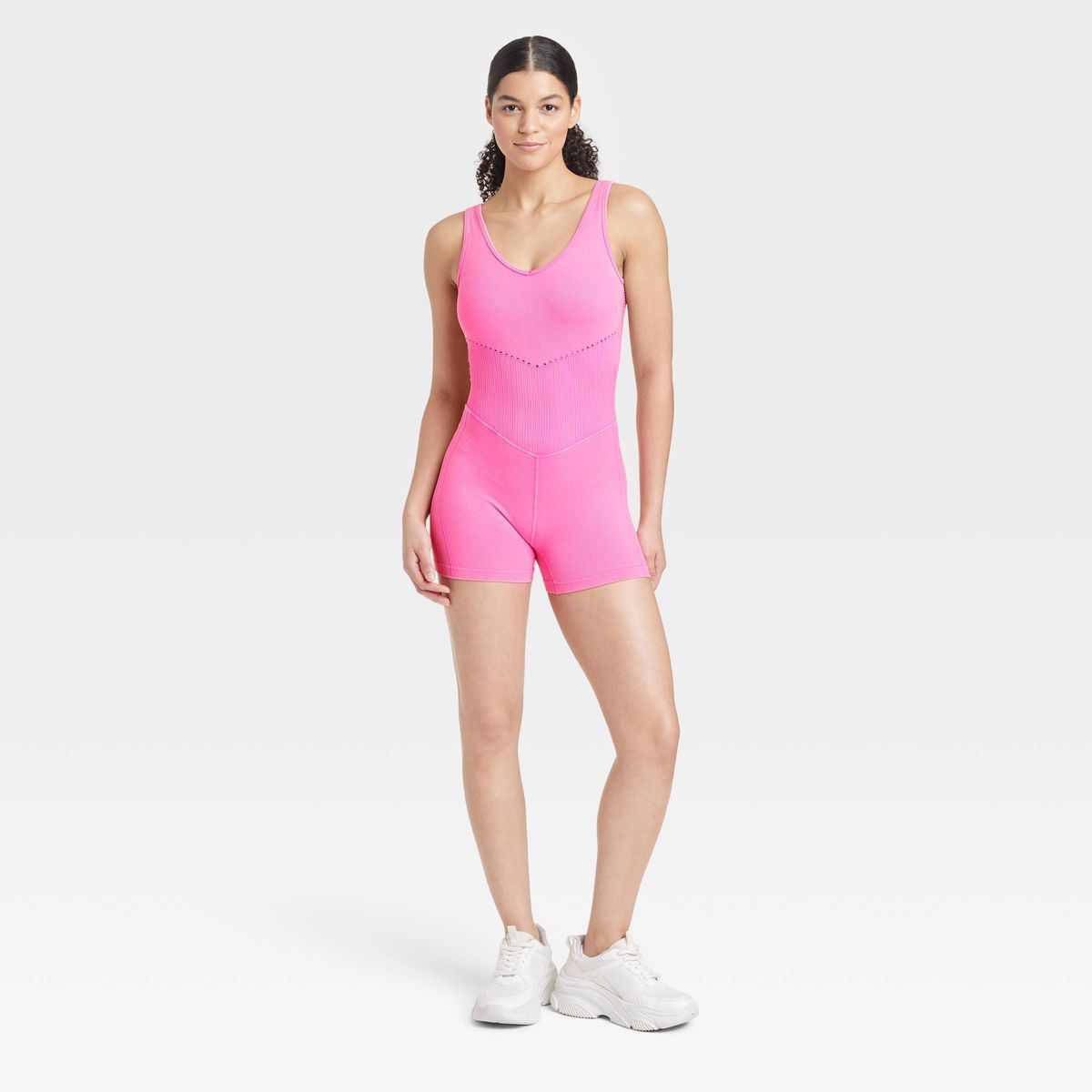 Women's Seamless Short Active Bodysuit - JoyLab™ Pink XS | Target