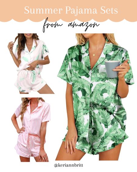 Women’s Summer Pajama Sets on Amazon 

#LTKFindsUnder50 #LTKSeasonal #LTKStyleTip
