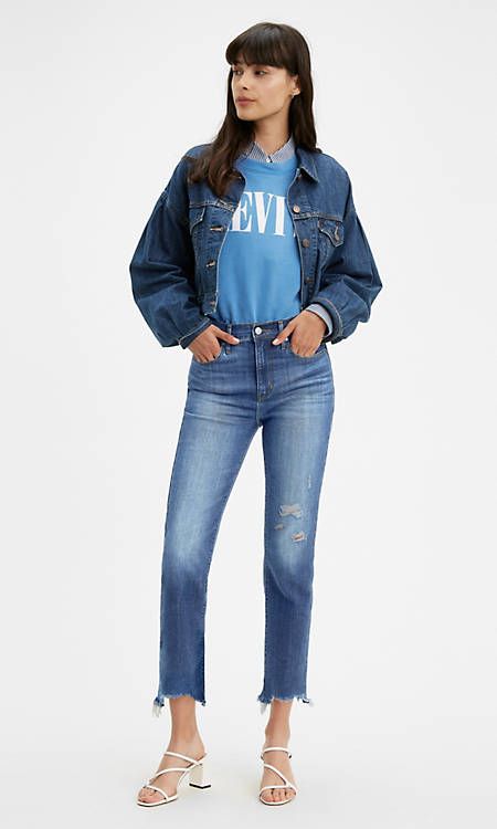 724 High Rise Straight Crop Women's Jeans | LEVI'S (US)