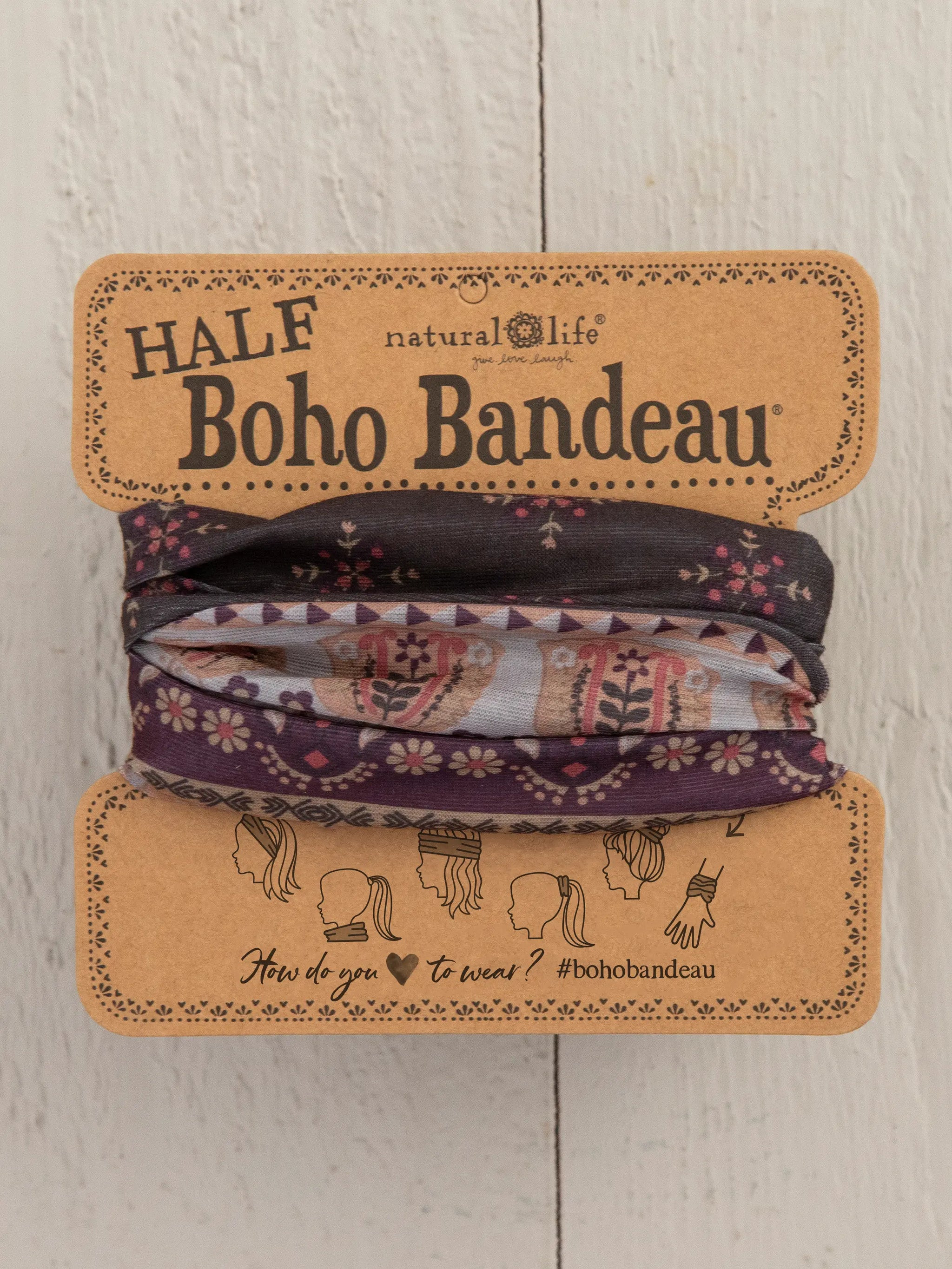 Half Boho Bandeau® Headband | Natural Life