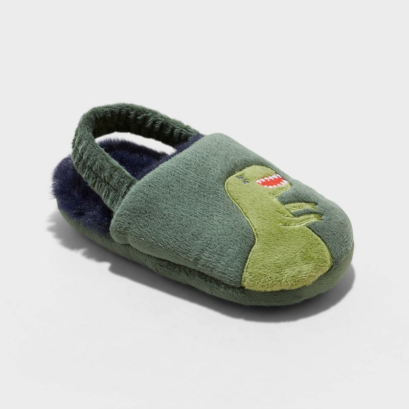 Toddler Darwin Dino Slippers - Cat & Jack™ Dark Green | Target