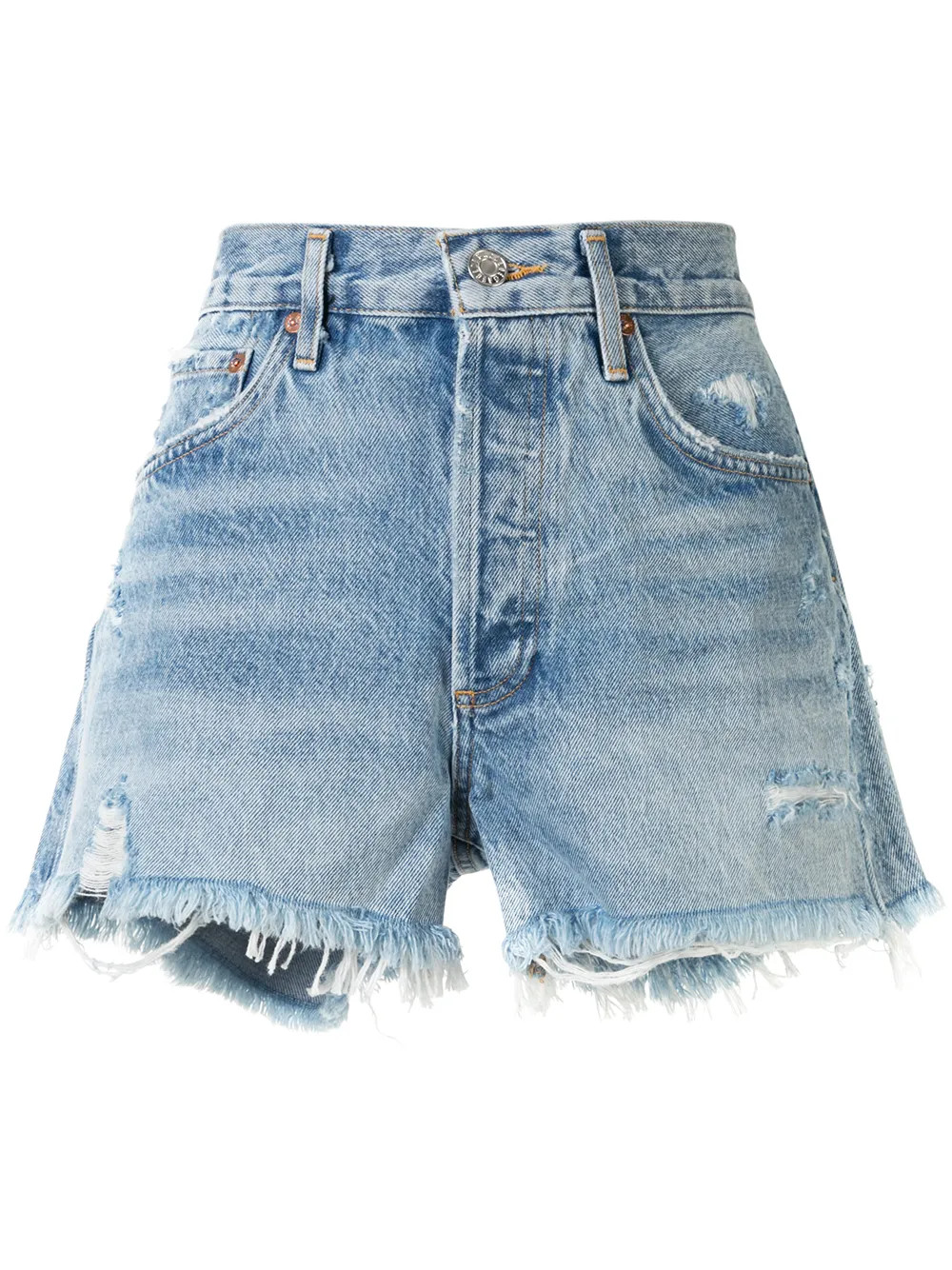 Swap Meet distressed shorts | Farfetch Global