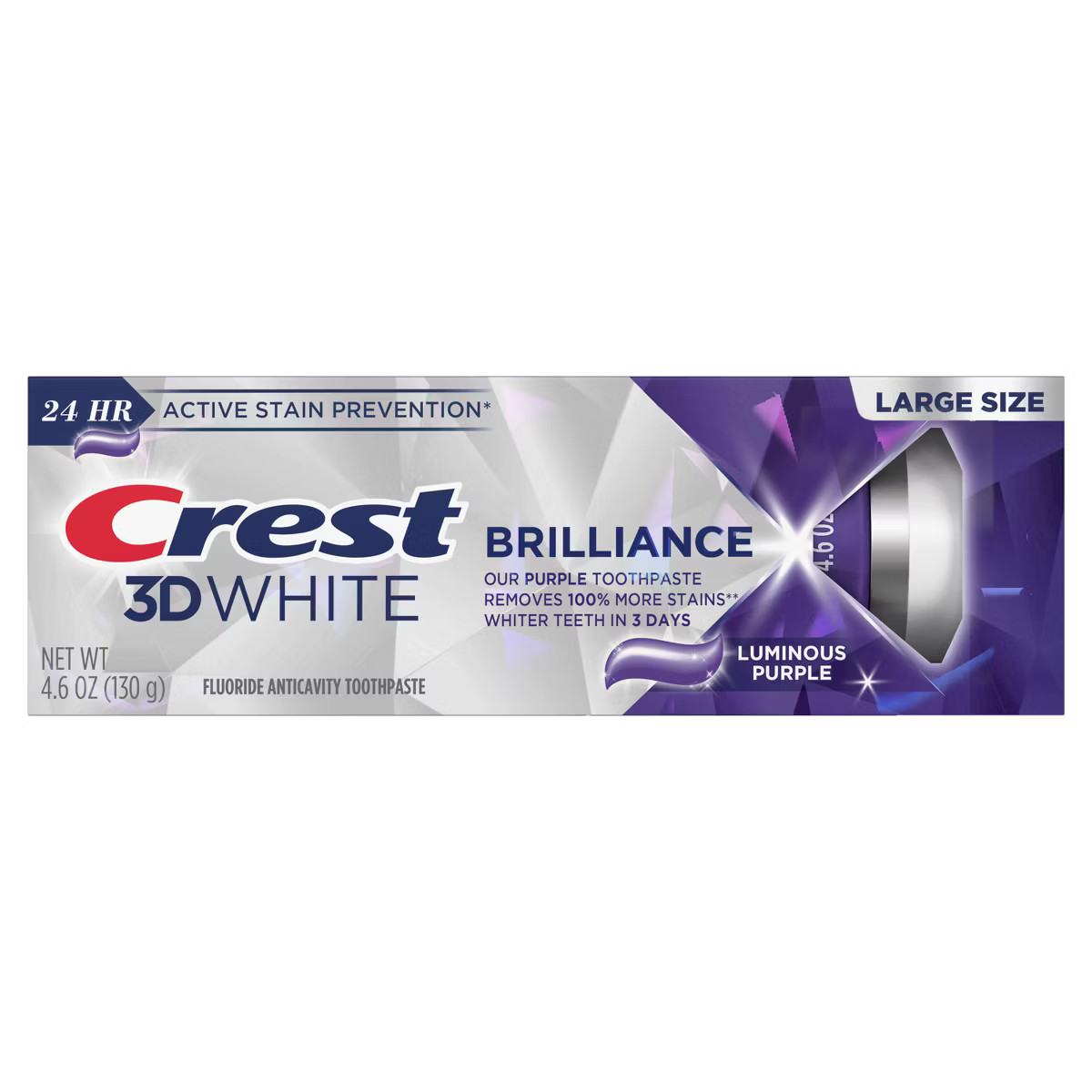 Crest 3D White Brilliance Luminous Purple Toothpaste - 4.6oz | Target