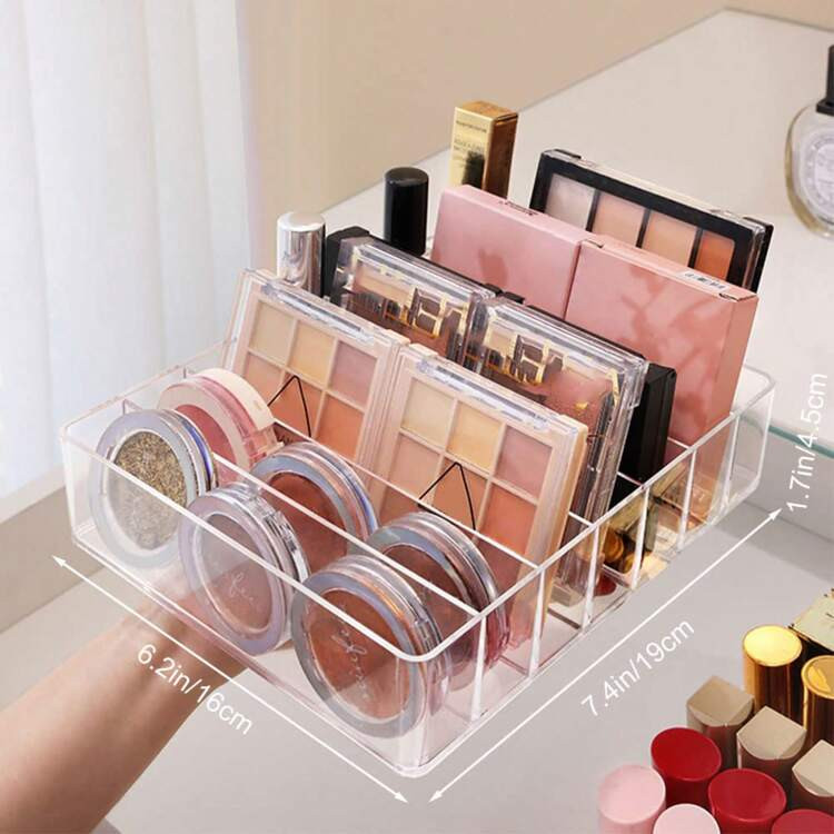 Großer Kapazität Make-Up Organizer Box, Lidschatten Palette Und Lippenstift Aufbewahrungsbox, Schminktisch Schublade Kosmetik Aufbewahrung, Lidschatten, Lippenstift, Moderne Kosmetik Aufbewahrung, Kleine Kompakte Make-Up Palette Aufbewahrungsbox, Geeignet Für Badezimmer Ablage, Schminktisch, Urlaub Strand, Badezimmer Serie, Schlafzimmer Serie | SHEIN