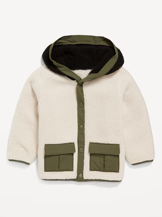 Snap-Front Sherpa Jacket for Toddler Boys | Old Navy (US)