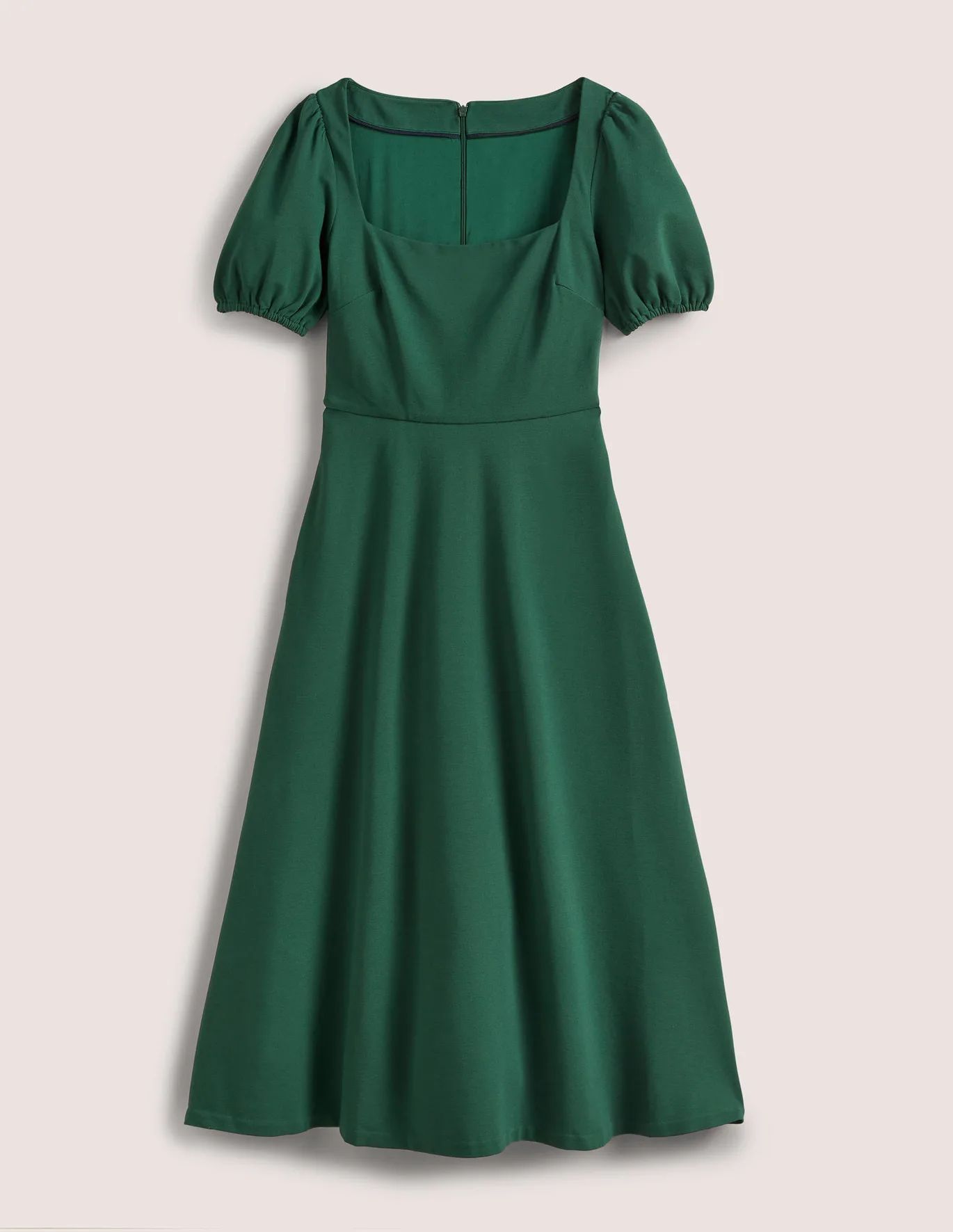 Short Sleeve Jersey Midi Dress - Hunter Green | Boden (US)