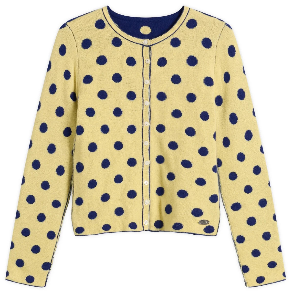 Damson Madder Women's Tabitha Reversible Cardigan in Butter, Size UK 12 | END. Clothing