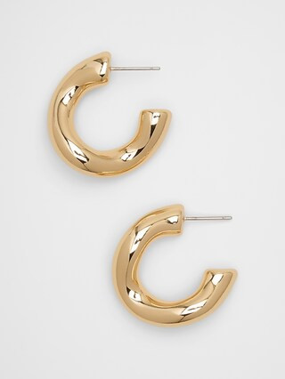 Wavy Hoop Earrings | Banana Republic Factory