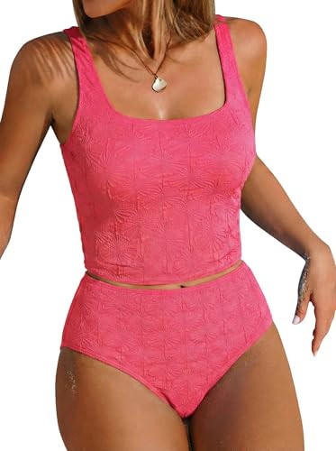 Amazon.com: ZAFUL Womens Tankini Swimsuits Tummy Control Bathing Suits Two Piece Swimsuit Modest ... | Amazon (US)