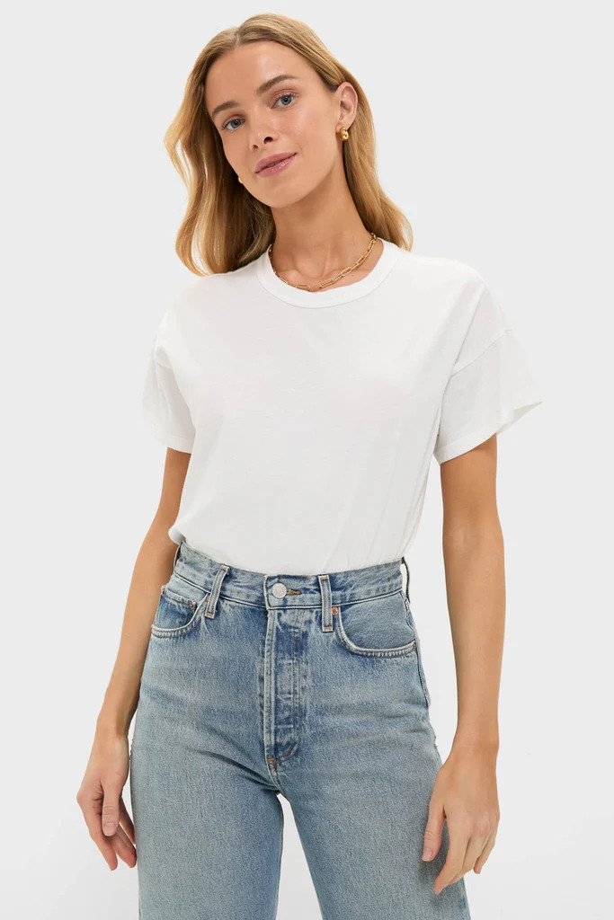 White Presley Boyfriend Tee | Tuckernuck (US)