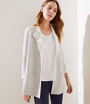LOFT Reversible Open Sweater Jacket | LOFT