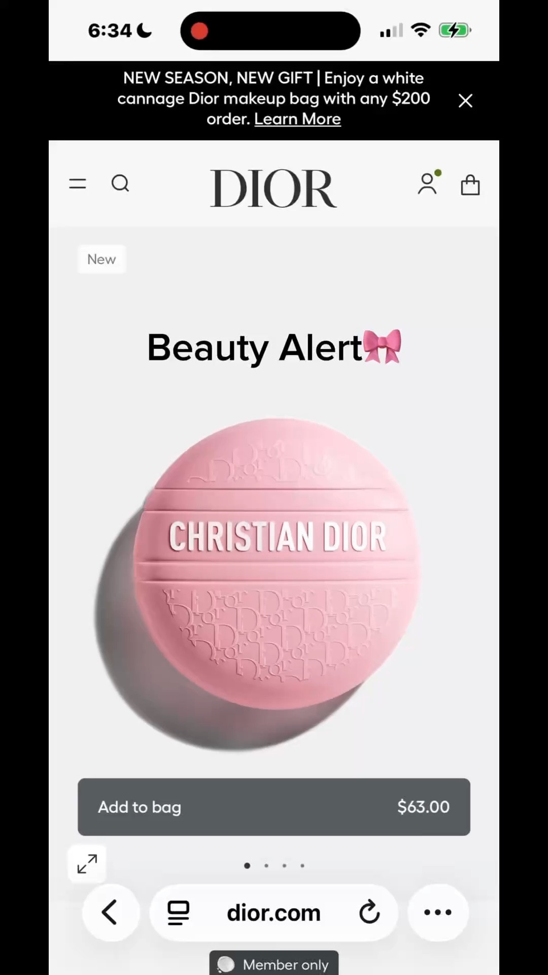 Dior Beauty Members only access🎀 3 new colors to choose from ✨#diorbeauty #fragrance

#LTKPlusSize #LTKBeauty #LTKMothersDay