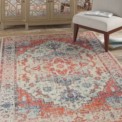 Willbanks Machine Woven Blue Rug Bungalow Rose Rug Size: Rectangle 7'10" x 10'10 | Wayfair North America