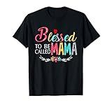 Blessed To Be Called Mom And Mama Tshirt Funny Mama T-Shirt | Amazon (US)