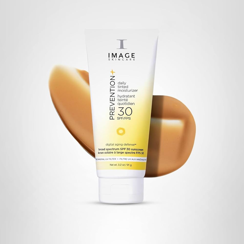 IMAGE Skincare, PREVENTION+ Daily Tinted Moisturizer SPF 30 Sunscreen, No White Cast, 3.2oz | Amazon (US)