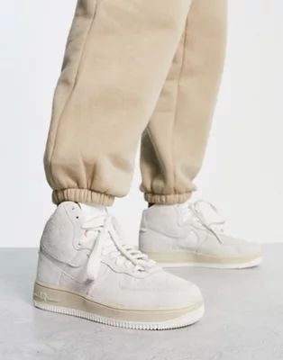 Nike Air Force 1 Hi Sculpt sneakers in sail white and sesame | ASOS (Global)